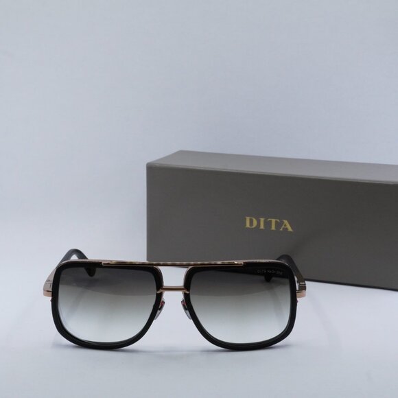 Dita MACH-ONE DRX 2030-L Aviator Sunglasses - Matte Black/Gold/Grey - Picture 2 of 11